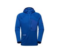 Mammut Sweat à capuche d’alpinisme polyvalent à séchage rapide Eiger Nordwand Advanced FL Half Zip Hoodie Men Bleu XL