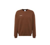 Mammut Sweat à col ras du cou chaud en 100 % coton biologique Base ML Crew Neck Men Mini Logo Brown L