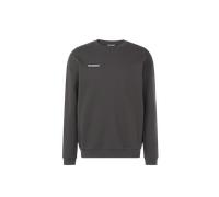 Mammut Sweat à col ras du cou chaud en 100 % coton biologique Base ML Crew Neck Men Mini Logo Gris 3XL