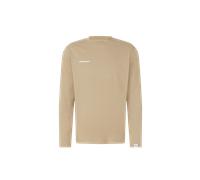 Mammut T-shirt à manches longues en coton, coupe droite Base Longsleeve T-Shirt Men Mini Logo Brown XXL
