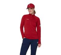 Mammut Couche intermédiaire technique chaude à demi-zip Taiss ML Half Zip Pull Women Rouge M