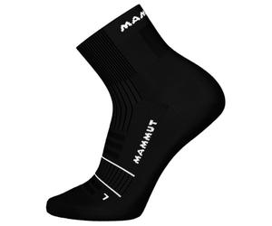 Mammut - Trail Running Targeted Cushion Quarter - Chaussettes de running - EU 42-44 - black / white