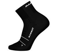 Mammut - Trail Running Targeted Cushion Quarter - Chaussettes de running - EU 45-47 - black / white