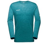 Mammut - Tree Wool Firstlayer Longsleeve - T-shirt technique - M - deep teal melange