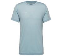 Mammut - T-shirt d'escalade en laine de mérinos respirant - Tree Wool FL T Shirt Men Nebla pour Homme en Laine - Taille M - Bleu Bleu M