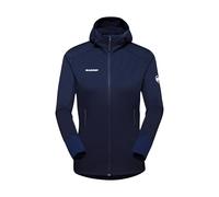 Mammut - Polaire légère et extensible zippée - Taiss Light ML Hooded Jacket Women Marine pour Femme - Taille L - Navy Navy L