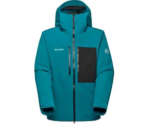 Mammut - Veste chaude de freeride - Stoney HS Thermo Hooded Jacket Men Deep Teal Black pour Homme - Taille S - Bleu Bleu S