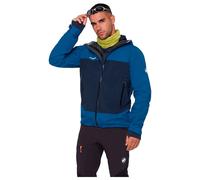 Mammut Veste imperméable Crag HS Hooded – légère et fiable – Tschiel/Marine XL Homme