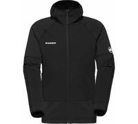 Mammut - Veste intermédiaire d'escalade extensible et résistante - Massone ML Hooded Jacket Men Black pour Homme - Taille S - Noir Noir S