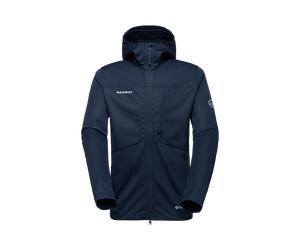 Mammut Veste softshell polyvalente quatre saisons Ultimate VIII SO Hooded Jacket Men Bleu 4XL