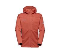Mammut Veste softshell pour homme, de la série Ultimate VII, L, orange, veste à capuche, veste fonctionnelle, en Gore Windstopper, Brique 3006, L