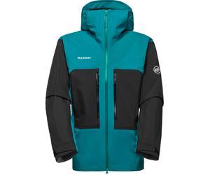 Mammut - Veste technique imperméable et respirante - Taiss HS Hooded Jacket Men Deep Teal Black pour Homme - Taille S - Vert Vert S