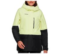 Veste De Ski Jaune Et Noire Pour Femmes Mammut Fall Line Hs Thermo Hooded Jacket Women 101030920-1316