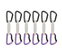 Mammut Workhorse Keylock 12 cm 6-Pack Quickdraws 2040-02571 Straight Gate/Bent Gate Key Lock grey-alpine Gris