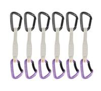 Mammut Workhorse Keylock 17 cm 6-Pack Quickdraws 2040-02581 Straight Gate/Bent Gate Key Lock grey-alpine Gris