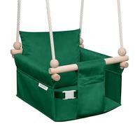 MAMOI Balançoire avec Ceinture de sécurité, Hauteur réglable 150-190 cm, pour la Maison, Construction Stable, siège en Velours, Montage Facile, Usage intérieur