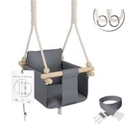MAMOI® Balançoire bébé, Balançoire bébé Indoor Outdoor, Balançoire en bois pour enfants, Balançoire pour cadre de porte, Swing, Balançoire pour petits enfants