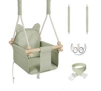 MAMOI® Balançoire bébé, Balançoire bébé Indoor Outdoor, Balançoire enfant en bois, Balançoire en bois pour enfants, Balançoire pour cadre de porte, Swing