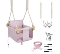MAMOI® balançoire bébé, balançoire bébé intérieur et extérieur, balançoire enfant en bois, balançoire en bois pour enfants, balançoire pour cadre de porte, balançoire de porte, swing, balançoire pour