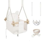 MAMOI® balançoire bébé, balançoire bébé intérieur et extérieur, balançoire enfant en bois, balançoire en bois pour enfants, balançoire pour cadre de porte, balançoire de porte, swing, balançoire pour