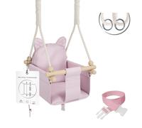 MAMOI® balançoire bébé, balançoire bébé intérieur et extérieur, balançoire enfant en bois, balançoire en bois pour enfants, balançoire pour cadre de porte, balançoire de porte, swing, balançoire pour