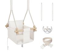 MAMOI® balançoire bébé, balançoire bébé intérieur et extérieur, balançoire enfant en bois, balançoire en bois pour enfants, balançoire pour cadre de porte, balançoire de porte, swing, balançoire pour