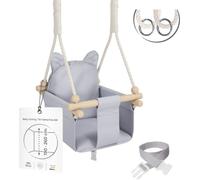 MAMOI® balançoire bébé, balançoire bébé intérieur et extérieur, balançoire enfant en bois, balançoire en bois pour enfants, balançoire pour cadre de porte, balançoire de porte, swing, balançoire pour