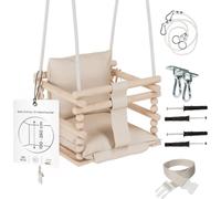 MAMOI® Balançoire bébé, balançoire intérieure et extérieure, balançoire en bois pour bébé et enfants, balançoire pour enfants, balançoires en bois, balançoire pour jeunes enfants pour chambre d'enfant