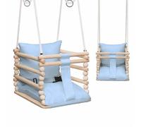 MAMOI Balançoire d'intérieur pour bébé et enfant, balançoire en bois, balançoire pour chambre d'enfant et cadre de porte, 3 en 1