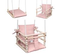 MAMOI Balançoire enfant 3 en 1 avec ceinture de sécurité, hauteur réglable, balançoire pour la maison, structure stable, montage facile, balançoire intérieure pour enfants