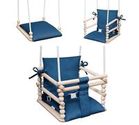 MAMOI Balançoire enfant 3 en 1 avec ceinture de sécurité, hauteur réglable, balançoire pour la maison, structure stable, montage facile, balançoire intérieure pour enfants
