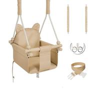 MAMOI® Balançoire pour bébé - Balançoire d'intérieur en bois pour enfants - Balançoire pour cadre de porte - Balançoire pour enfant à partir de 1 an - Pour chambre d'enfant