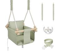 MAMOI® Balançoire pour bébé - Balançoire d'intérieur en bois pour enfants - Balançoire pour cadre de porte - Balançoire pour enfant à partir de 1 an - Pour chambre d'enfant
