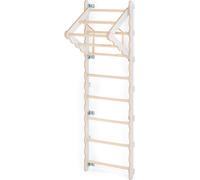 MAMOI® Cadre d'escalade intérieur, trapèze mural pour chambres d'enfants, anneaux d'escalade pour enfants, mur d'escalade et équipement de jeu en bois d'ambre