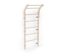 MAMOI® Espalier en Bois, Mur Escalade suedois pour Enfant, Échelle suedoise pour Enfant, Jeux descalade et Gym avec Accessoires, Barre et Anneaux Gymnastique
