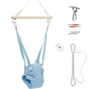 MAMOI® hopser de porte bébé à partir de 6 mois Bleu, Hopser baby jumper bouncer, balançoire bébé pour cadre de porte, balançoire indoor, balançoire de porte, sauteur, balançoire enfant, porte hopper,