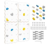 MAMOI® Mur d’Escalade pour Chambre d’Enfant, Structure d’Escalade intérieure, grimpe avec Prises d’Escalade pour Enfants, Pierres d’Escalade, Mur avec Prises, Prises d’Escalade, kit de Montage