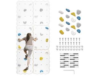 MAMOI® Mur d’Escalade pour Chambre d’Enfant, Structure d’Escalade intérieure, grimpe avec Prises d’Escalade pour Enfants, Pierres d’Escalade, Mur avec Prises, Prises d’Escalade, kit de Montage