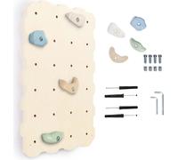 MAMOI® Mur d'escalade pour chambre d'enfant, cadre d'escalade et équipement de jeu d'intérieur, escalade avec prises pour enfants 1 module, pierres d'escalade, tour d'escalade avec prises, gy