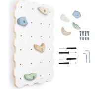 MAMOI® Mur d'escalade pour chambre d'enfant, structure d'escalade et jeux d'intérieur, escalade avec prises d'escalade pour enfants, pierres à grimper, 1 module tour d'escalade avec prises, équipement