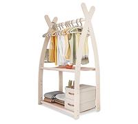 MAMOI® Portant vetement enfant 95x106x32cm / 53x95x32cm | Portant a vetement bois | Penderie vetement armoire enfant bebe | Meubles enfants bois meuble vetement | 100% ECO | Fabriqué dans l'UE