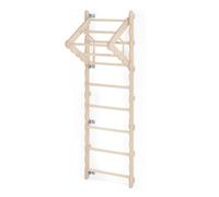 MAMOI® Structure à grimper Indoor, espalier pour chambre d'enfant, anneaux de gymnastique pour enfants pour grimper, mur d'escalade et jeux, équipement de gymnastique avec barre de traction