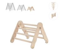 MAMOI® structure d'escalade indoor, triangle d'escalade en bois, tour d'escalade, arc d'escalade, mini arc en bois pour aire de jeux à partir de 1/2/3 ans