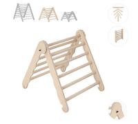 MAMOI® structure d'escalade indoor, triangle d'escalade en bois, tour d'escalade, arche d'escalade, arche en bois pour aire de jeux à partir de 1/2/3 ans