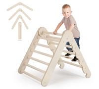 MAMOI® Triangle descalade Interieur pour Enfant, Mur Escalade intérieur en Bois pour Bebe à partir, Motricité Libre