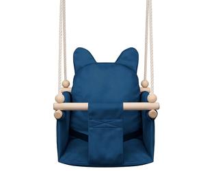 MAMOIBalançoire avec Ceinture de sécurité, Hauteur réglable 150-190 cm, Construction Stable, siège en Velours, Montage Facile, balançoire intérieure