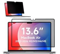 Mamol Filtre de Confidentialité pour MacBook Air 13.6 Pouces (2022-2026,M2,M3,M4,M5), Anti-Espion MagicSuction Amovible à Adsorption, Respirabilité de l'écran&Installation sans Bulles