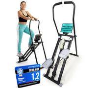MAMOLO Stepper pour la maison avec poignée [hauteur réglable] 3 niveaux de résistance de fitness Stairmaster avec porte-gobelet, support pour téléphone portable