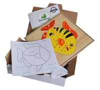 Mamontessoribox puzzle zoologie poisson