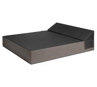 MAMOO | Lit de piscine | COZIP ANTHRACITE / GRAND BED | 200 x 180 x h30 cm / Tissu Batyline